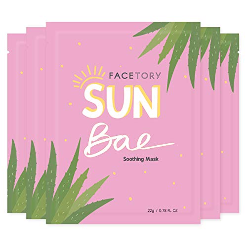 FACETORY Sun Bae, Soothing Korean Face Mask with Aloe & Shea, 5 - Product Imagery
