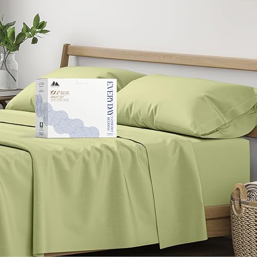 Mayfair Linen 100% Organic Cotton Sheets Twin XL Size - 3 PC - Product Imagery