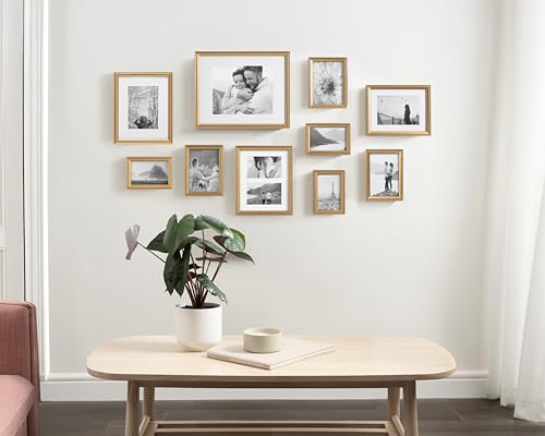 Kate and Laurel Adlynn Photo Frame Set, Set of 10, Varying - Product Imagery