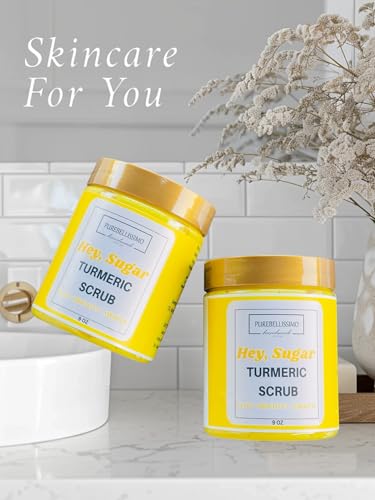 Vitamin C and Turmeric Face Scrub, Facial Scrub Exfoliating For - Product Imagery