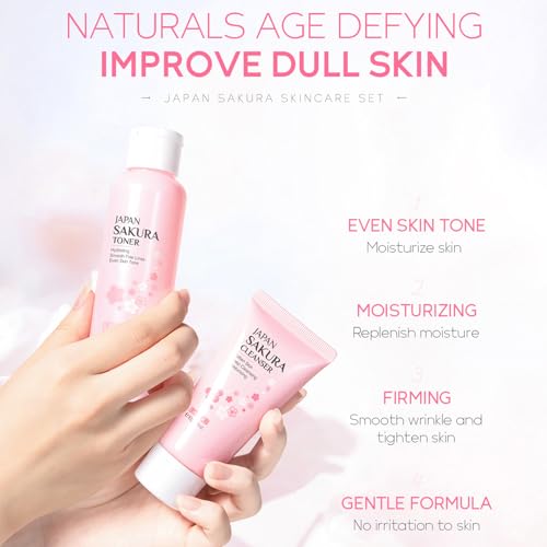6 Pcs Skin Care Sets JAPAN SAKURA Women Beauty Gift Sets - Product Imagery