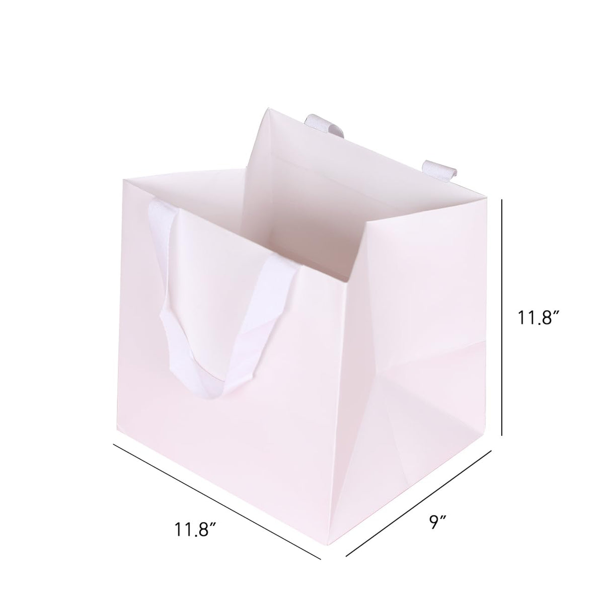 10pcs 11 8x9x11 8 Square Large Size White Wide bottom Gift - PAPERIST Official Imagery - 3