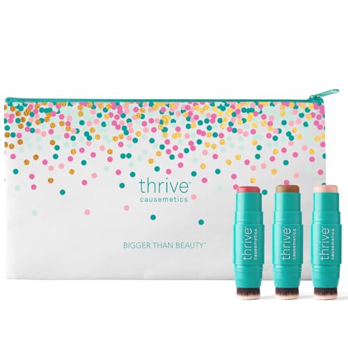 Thrive Causemetics Triple Threat Color Stick Bundle with Bag - Thrive Causemetics Official Imagery - 1