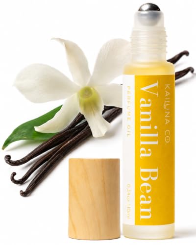Kailuna Co. Vanilla Bean Non-Toxic Essential Oil Perfume Roll - Product Imagery