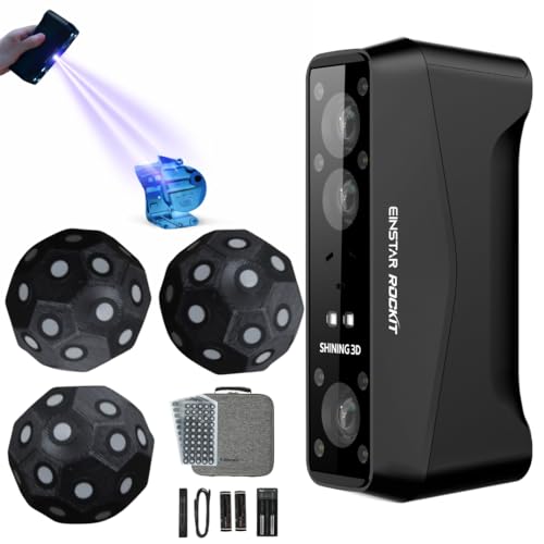 EinScan EINSTAR Rockit Wireless 3D Scanner, Dual Light, 38 Blue Lasers, HD - EinScan Official Product View 1