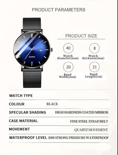 BESTKANG Men's Fashion Minimalist Wrist Watch Waterproof Simple - Product Imagery