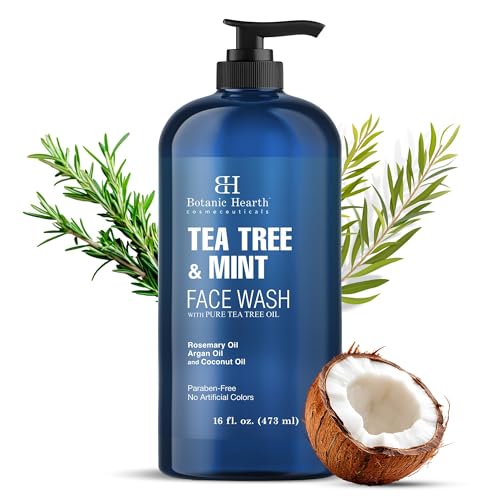 Botanic Hearth Tea Tree Face Wash With Mint - 16 Fl oz - Product Imagery
