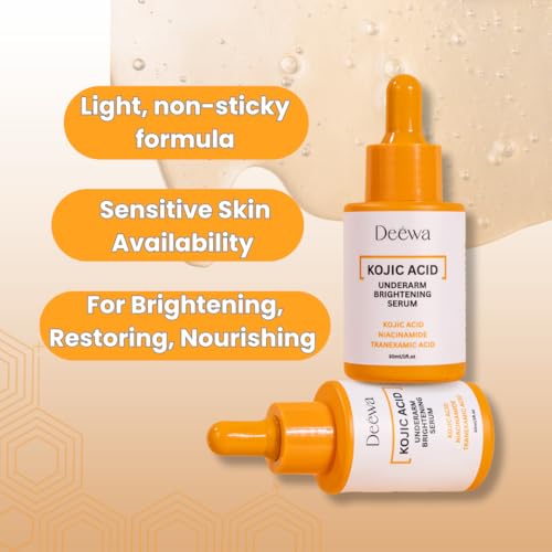Kojic Underarm Brightening Serum with Niacinamide for Elbows, - Product Imagery