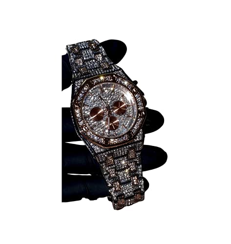 Men's Women Hexagonal 2 Tone Silver Dial Wrist Band Luxury - Product Imagery