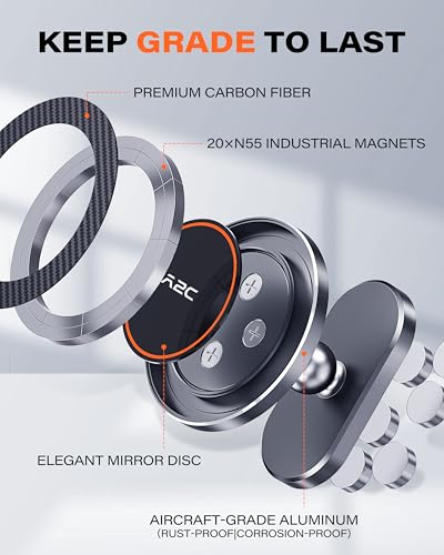 A2C Alloy Magnetic Golf Cart Phone Holder, Unique Golf - Product Imagery