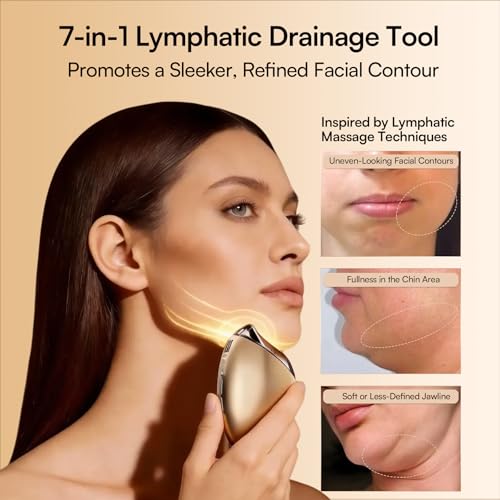 INIA 7-in-1 Red Light Therapy for Face and Neck Gua Sha Facial - Product Imagery