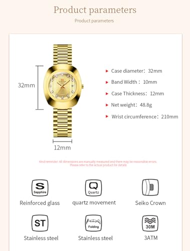 BESTKANG Valentines Couple Watches Oval Unisex Style Waterproof - Product Imagery