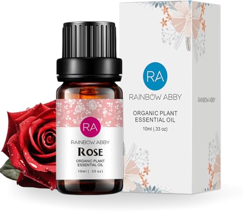 Rose Essential Oil Pure Organic Rose Oil for Diffuser, Perfume, - Product Imagery