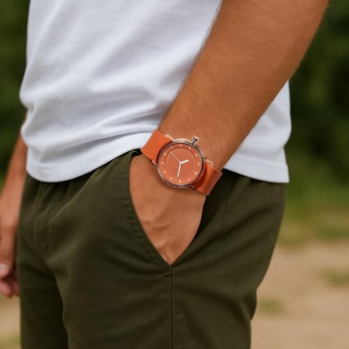 TID No.3 Unisex Watch – Minimalist Scandinavian Design, Solid or - Product Imagery