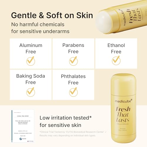 medicube Deodorant Kojic Acid & Turmeric for Women & Men, - Product Imagery