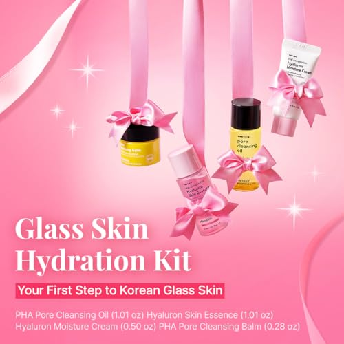 Hanskin Glass Skin On the Go Kit – Travel-Friendly Hydrating Set - Product Imagery