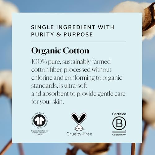 Sky Organics Organic Cotton Swabs 375 ct, 100% Pure, Natural, - Product Imagery