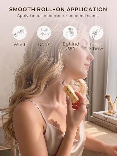 purefittech Perfumes for Women Roll On Vanilla Bean Perfume Oil - Product Imagery