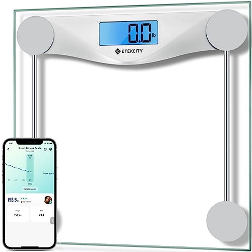 Etekcity Bluetooth Bathroom Scale for Body Weight and BMI, 400 Po - Etekcity Official Product View 1
