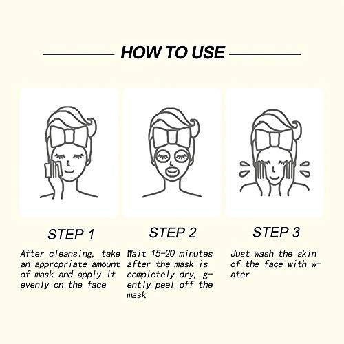 24K Gold Peel Off Face Mask, Rejuvenating Collagen Facial Mask - Product Imagery
