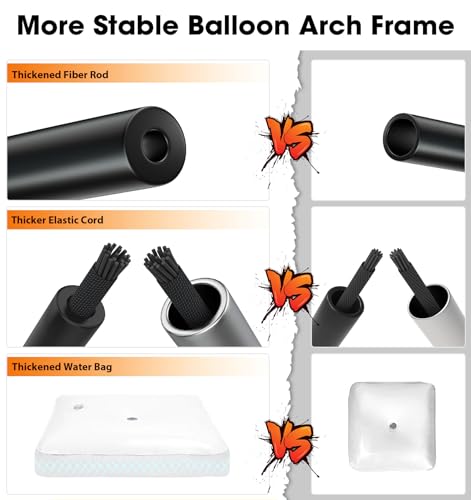 Chamvis Balloon Arch Kit, 9FT Height & 10FT Width Adjustable - Product Imagery