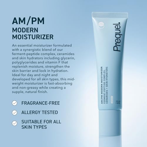 Prequel Skin Face Moisturizer Peptide Cream With Ceramides - Product Imagery