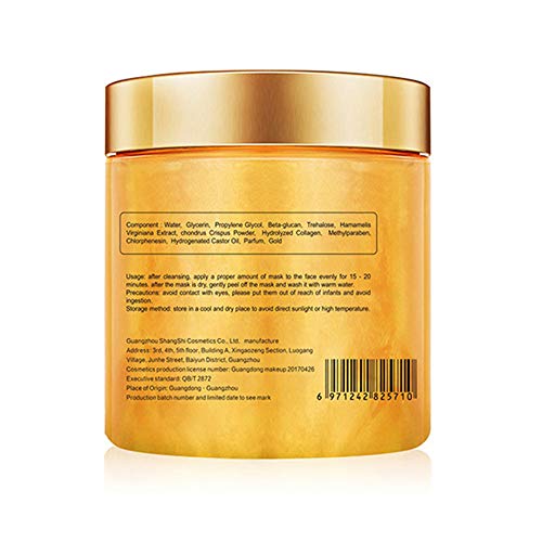 24K Gold Peel Off Face Mask, Rejuvenating Collagen Facial Mask - Product Imagery