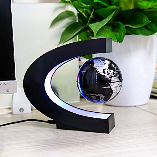 Magnetic Levitating Globe with LED Light | Cool Tech Gift for - Product Imagery
