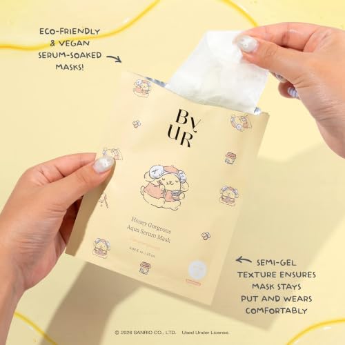 ByUR Honey Gorgeous Sanrio Character Daily Aqua Serum Mask (4 - Product Imagery
