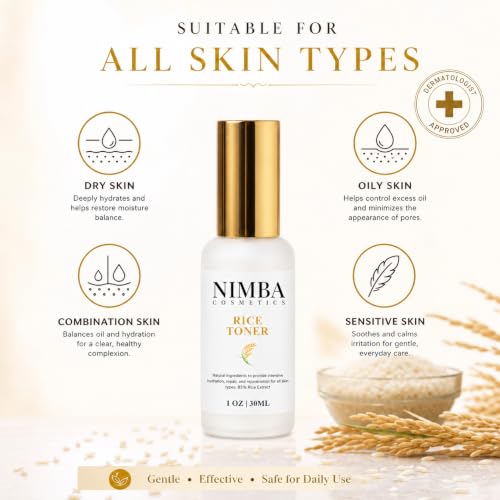 2 in 1 Rice Toner and Face Mist with B Vitamins and Minerals for - Product Imagery