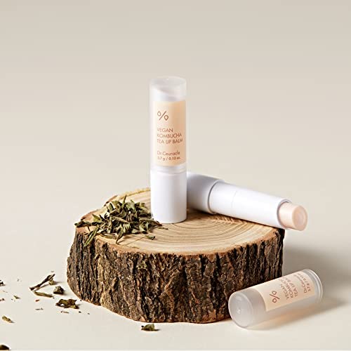 le Vegan Kombucha Tea Lip Balm, Dry Lip Moisturizer 0.13 oz. - Product Imagery