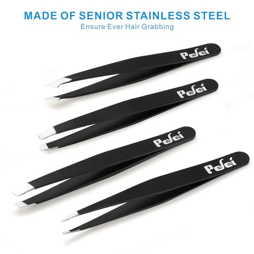 Pefei Tweezers Set - Professional Stainless Steel Tweezers for - Product Imagery