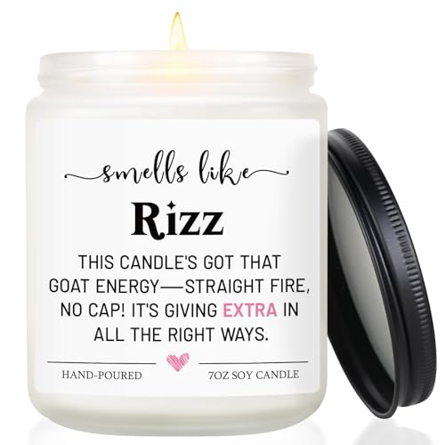 Teen Girls Teen Boys Gifts, Lavender Rizz Candle for Gen Z - Product Imagery