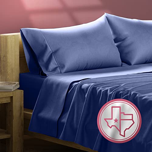 TEXAS LINEN CO. 800 Series Egyptian Cotton Sheets Twin Bed Set, - Product Imagery