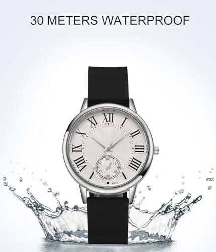 Fashion Men and Women Watches Roman Numeral Analog Quartz - Product Imagery
