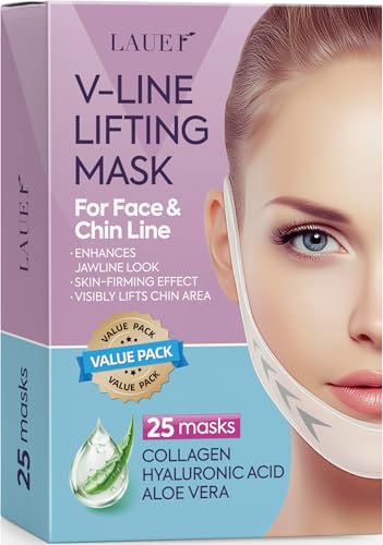 LAUER COSMETIC V Shaped Hydrogel Chin Mask with Collagen 25 - LAUER COSMETIC Official Imagery - 1