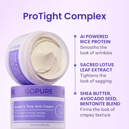 goPure Sculpt & Tone Arm Cream - Firming & Tightening Cream - - Product Imagery