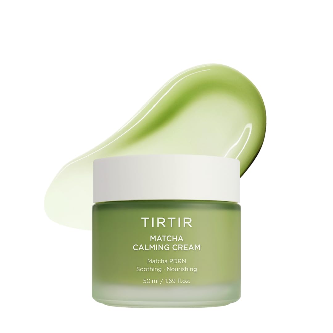TIRTIR Matcha PDRN Calming Cream 1.69 Fl Oz | 24H Hydrating Korean Cruelty Free Moisturizer Daily Skin Care for Sensitive to All Skin - TIRTIR Official Product View 2