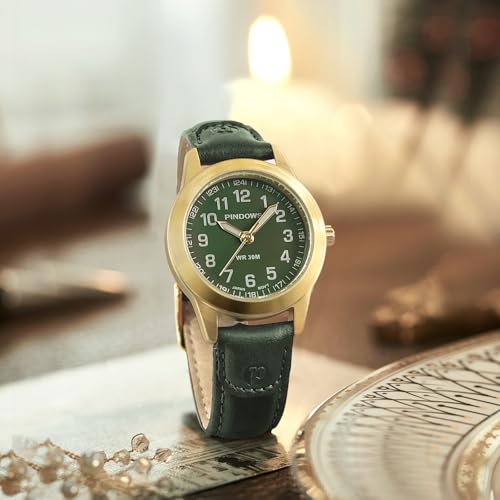 PINDOWS Watches for Women, Small Easy-Read Analog Quartz, - Product Imagery