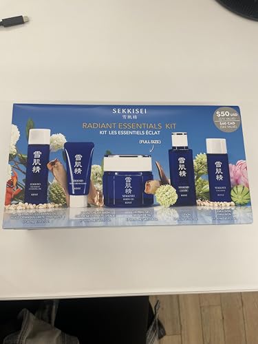 SEKKISEI Radiance Essentials 5-Step Japanese Skincare Kit - Product Imagery