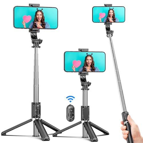 Selfie Stick Tripod, All in One Extendable & Portable iPhone - Product Imagery