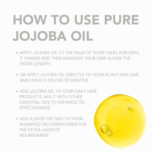 BodyJ4You Organic Golden Jojoba Oil - USDA 100% Pure Cold - Product Imagery
