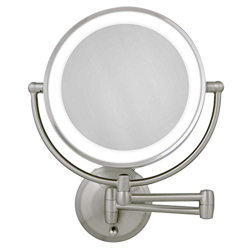 Zadro 11 LED Wall Mounted Makeup Mirror 5X 1X Shaving Mirror - Zadro Official Imagery - 1