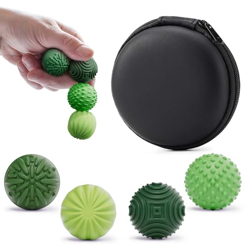 Silicone Magnetic Balls Fidget Toys for Adults & Teens,4PCS - Product Imagery