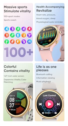 ICOMTOFIT Smart Watches for Women, Fitness Tracker with Heart - Product Imagery