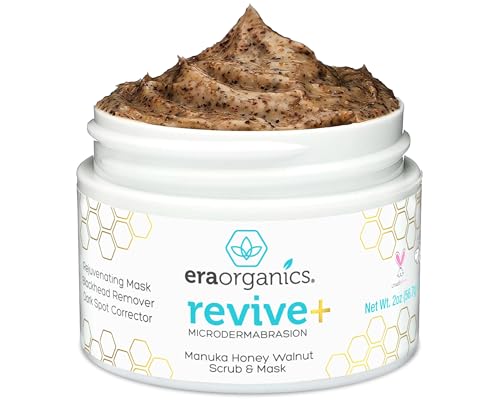 Era Organics Manuka Honey Exfoliating Facial Scrub - Microdermabrasion Face Exfoliant - Era Organics Official Product View 1