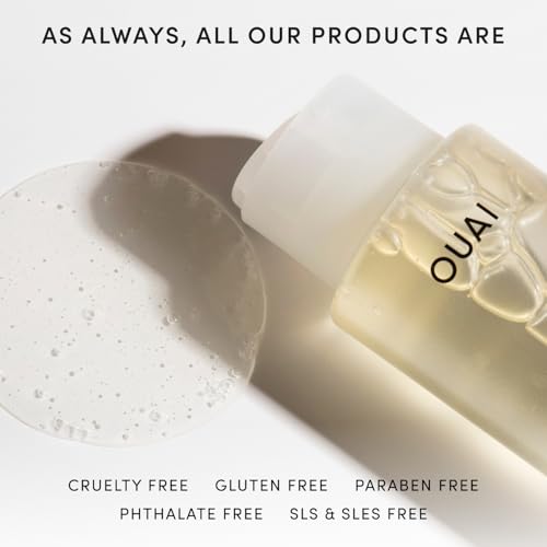 OUAI Fine Hair Shampoo - Biotin Thickening Shampoo for Thin Hair - Product Imagery