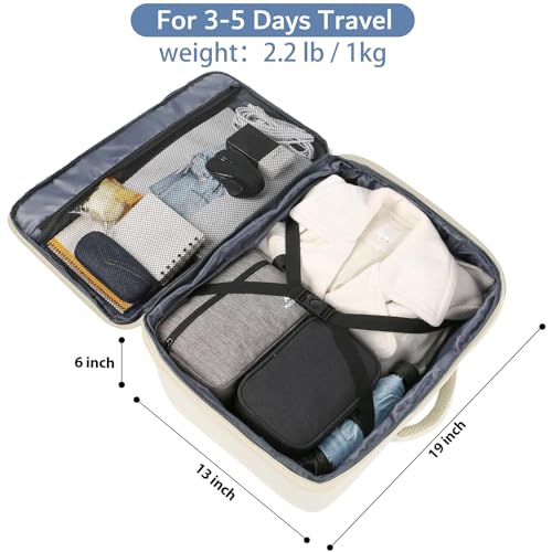 MATEIN Beige Travel Backpack Women, Carry on Bag with Hidden - Product Imagery