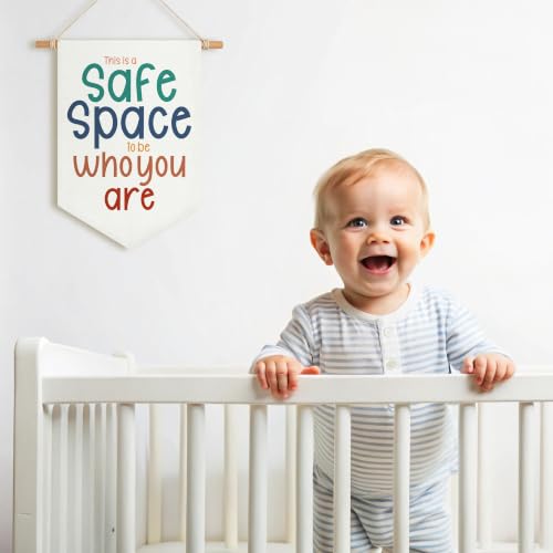 Therapy Office Safe Space Canvas Banner for Therapy Office Decor - Product Imagery