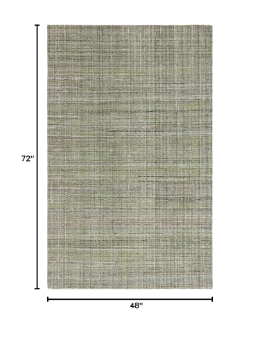 SAFAVIEH Abstract Collection Accent Rug - 4' x 6', Green, - Product Imagery
